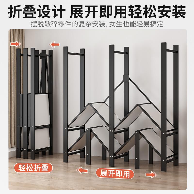 免安简装衣柜家用卧室M38折叠结易布衣柜出租柜房实耐用钢架收纳