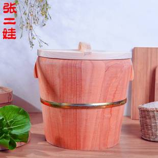 蒸饭木桶香春芽树杉木蒸笼甑子煮饭蒸米饭的木桶无漆胶家用一体款