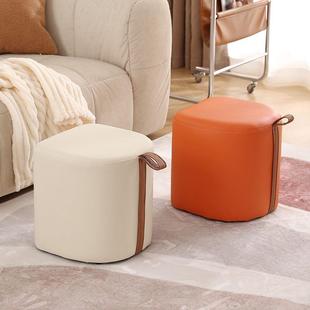 小凳子家用矮凳实木皮矮墩家用现代简约househol小板凳小型凳子皮