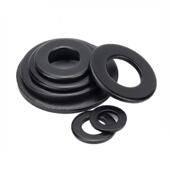 平8LBR垫圈圆垫片黑色04不3锈钢平垫片镀黑锌平垫M5M6MM1形0M12