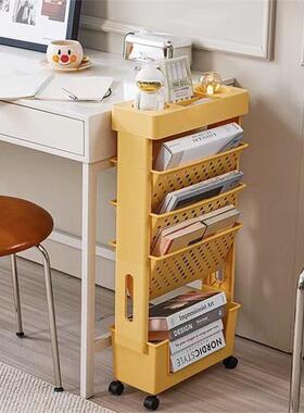 韩小系可动书架多层学生简易推教车置物iPm6E5Je架移室课桌旁大容