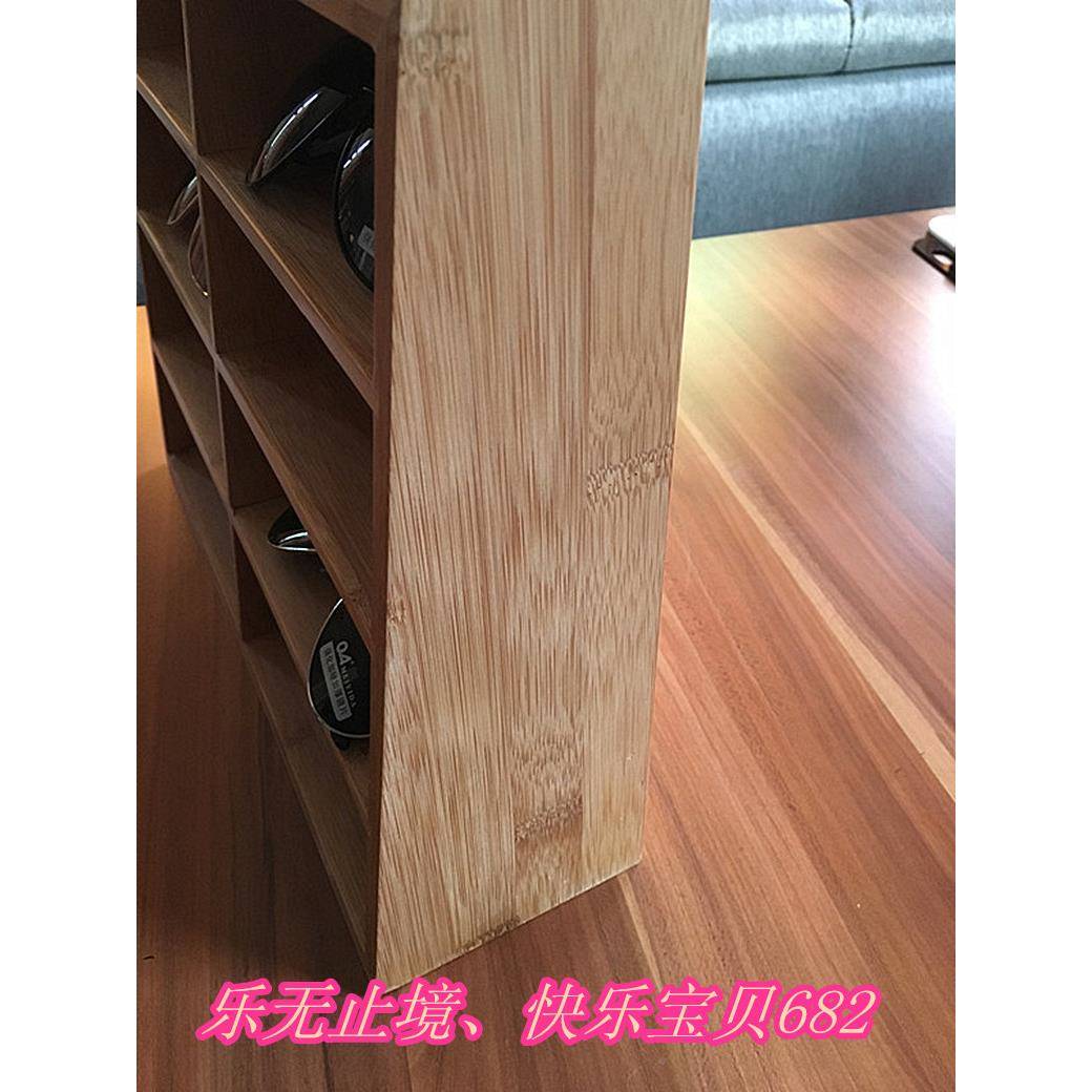 陈木新款竹太阳眼展示柜收纳镜台柜台眼镜35*10*28列用品复古