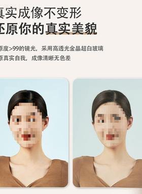 用法式风奶油家穿衣镜网落地镜挂墙化妆镜子女生JHP红卧室全身镜