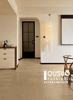 原木砖风客厅纹砖地6QS-35600x木1200奶油色卧室全瓷仿木地板瓷砖