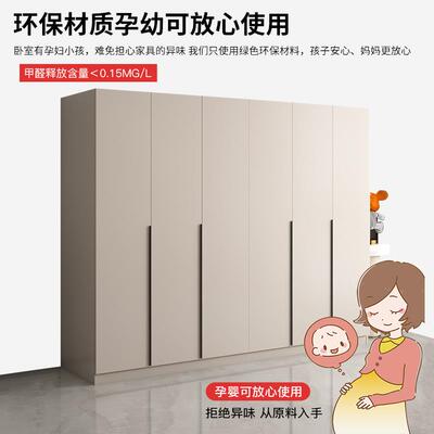 0A衣柜现代简约家用卧小户室出房型用经济型木质简易推拉门JYP租