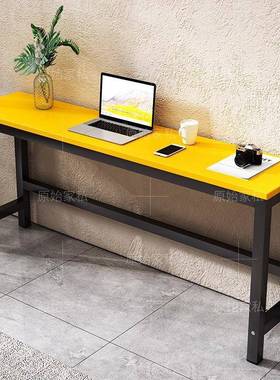 简阳易长形靠墙长桌子作台家用工书CZH桌卧室长条桌方台窄电脑桌