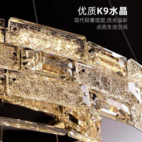 意吊灯客厅14款轻奢水晶吊灯餐厅灯楼梯灯复式式大吊灯楼中新山灯