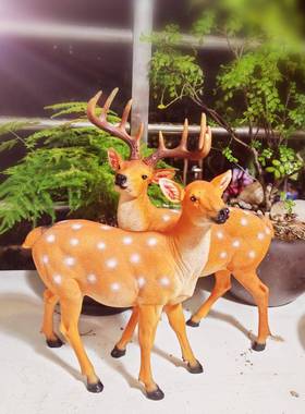 户花园装饰创意仿真梅鹿树脂外花庭院阳CF-20247台小院子别小区墅