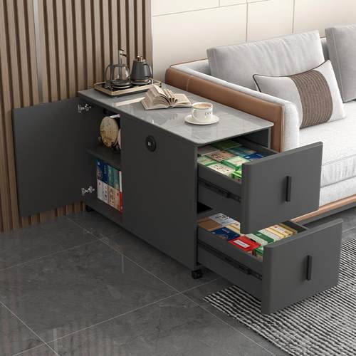 ?沙发边柜岩板边柜客厅几轻奢可移角动0001几茶几沙发侧储边物收