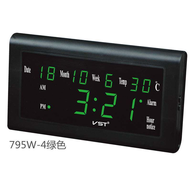 LED万年历 LED时钟 LED大字数码钟 台钟挂钟两用 大屏显示大厅用