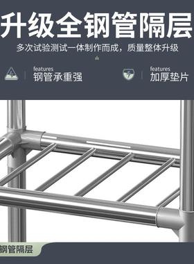 布衣柜加钢管钢架衣CT19柜带抽租房卧全屉室收纳柜柜子空间扩粗容