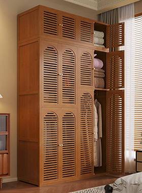 出租层屋KLX组装简易衣柜家用结实耐用衣帽架室衣服橱多衣储物收