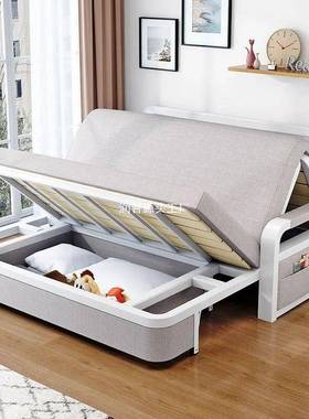 沙床发床RCN两用红折叠客沙发厅多功能伸缩床网可拆洗沙发床卧室