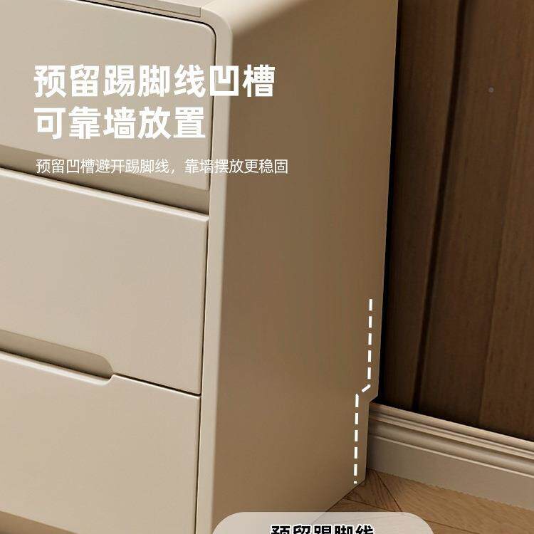 实岩板梳妆室台斗柜卧床尾柜化831妆台奶木油风化妆桌子轻奢现简