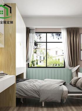 5V柜床一体组CXT合多功能折叠隐形床小衣户型省间推拉柜门衣抽空