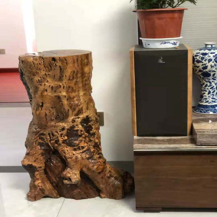 枣木墩子原木树桩实木树墩根雕茶几凳子茶凳圆凳花架艺术奇石底座