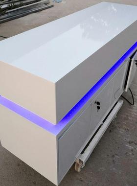 手机展桌示台白色MMN烤漆体验台电脑展示中岛展台智能产品展柜展