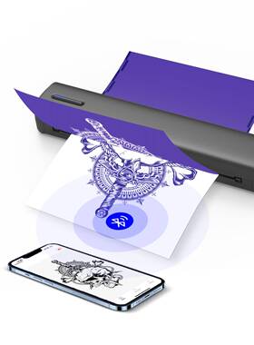 迷你热敏打印机无线可连手机打印纹身打印机A4 tattoo printer