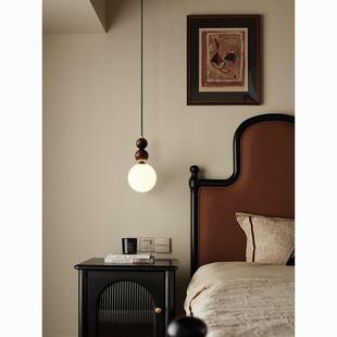 主房间卧垂线长吊线 灯诧寂风美式 法式 中古室588床头吊复卧古日式