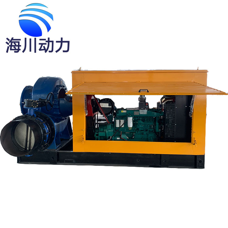 200KW4000立方大流量应急排涝抗洪防汛柴油水泵 混流泵 移动泵车