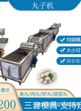 牛肉丸机全自动素丸机猪肉羊肉虾丸肉丸机油炸丸子机器萝卜丸子机