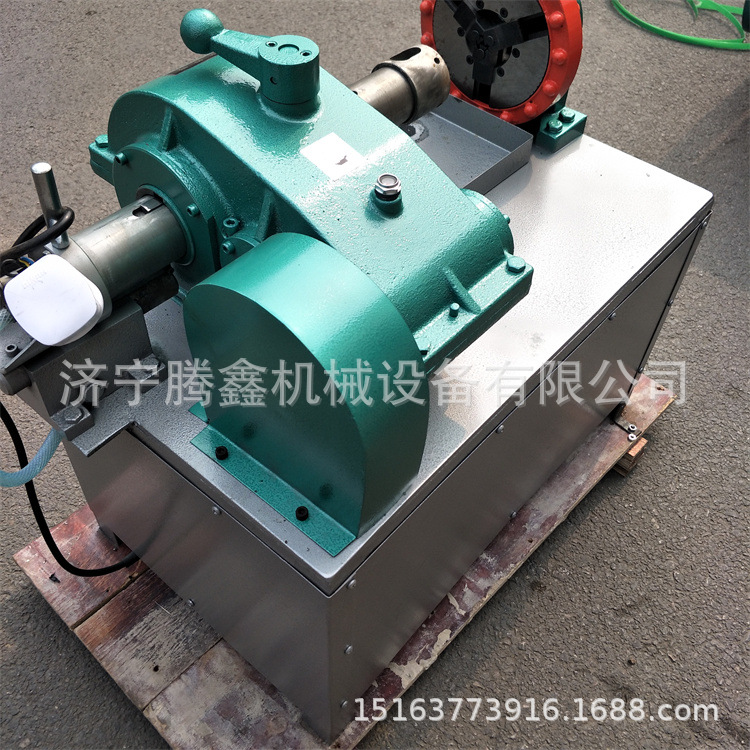 腾鑫 预埋件圆钢套丝机 钢结构地脚螺栓车丝机 多功能套扣机 厂家