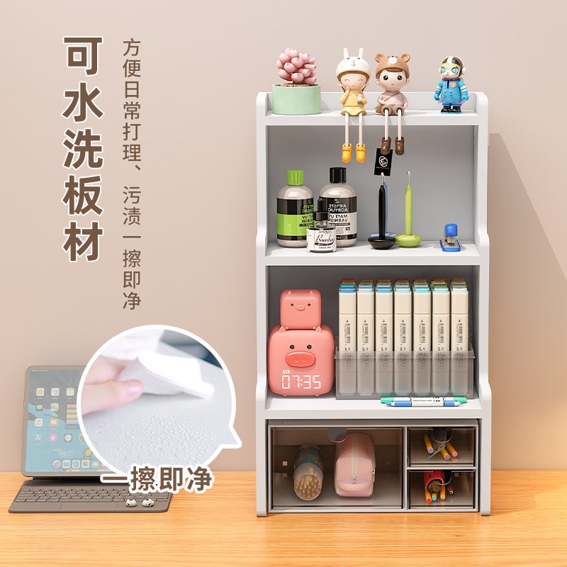桌面置物架学生宿舍简易桌上多层架子文具办公桌写字书桌收纳架