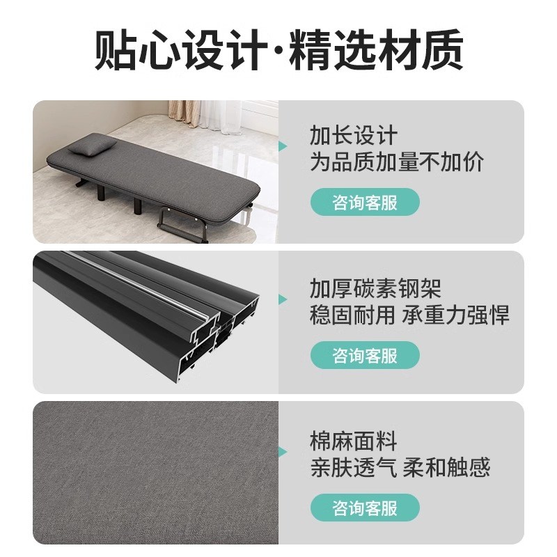 折叠沙发床两用小户型客厅单人沙发变床多功能坐R卧一体沙发双人