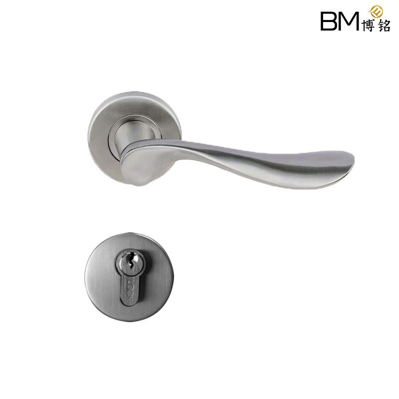 304不锈钢执手锁室内门卧室房门锁酒店卫生间门拉手冲压执手锁