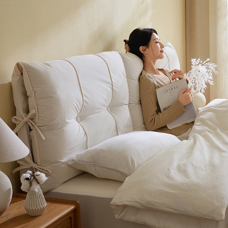 床头软包靠背垫套罩木床头靠垫靠2025新款床靠大靠枕防撞可拆洗软
