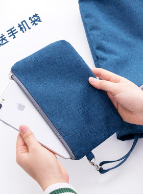 手提袋牛津帆布袋商务公文包休闲男女士竖包手拎包A4文件袋电脑包