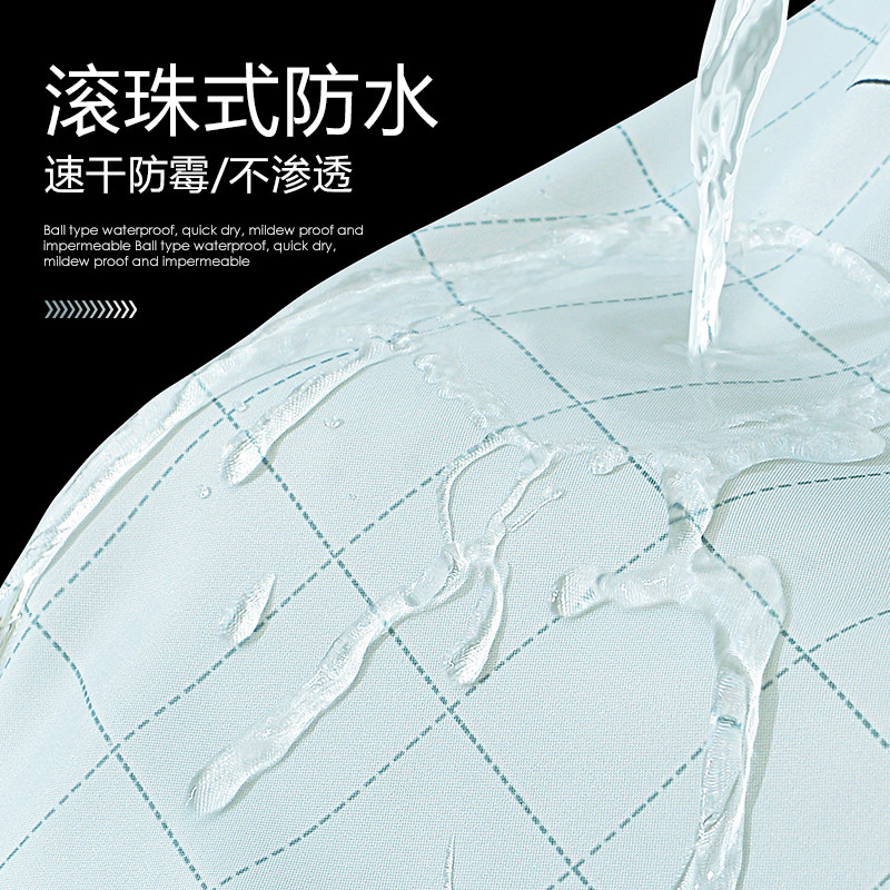 浴帘防水布卫生间门帘洗澡帘子防霉窗帘隔断帘浴室套装免打孔挂帘