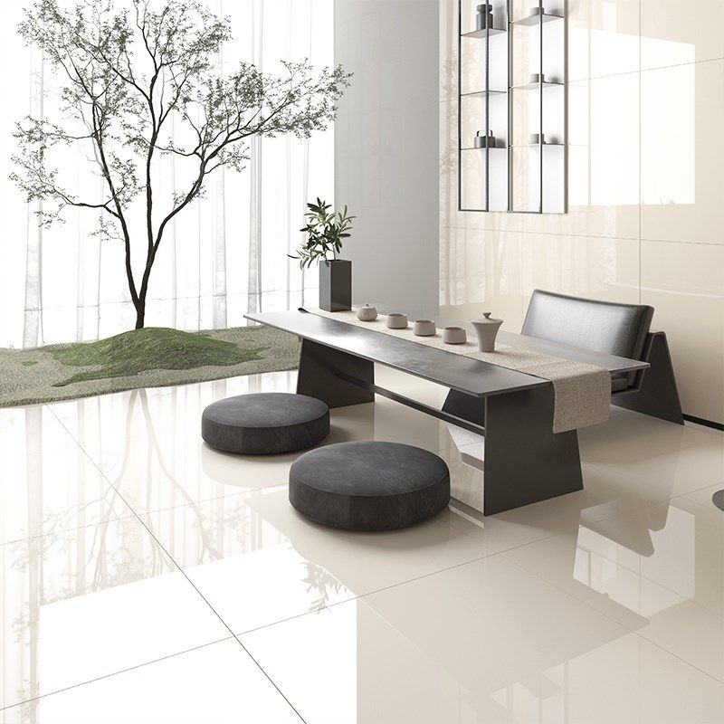 羊脂玉高级质感白色柔光亮面通体瓷砖 厨房卫生间广东地砖墙砖800