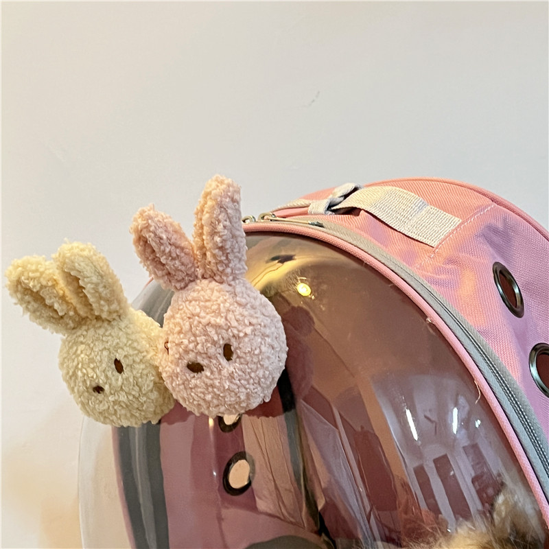 狗包猫包外出便携太空舱可爱粉色手提双肩包透明宠物背包猫咪用品