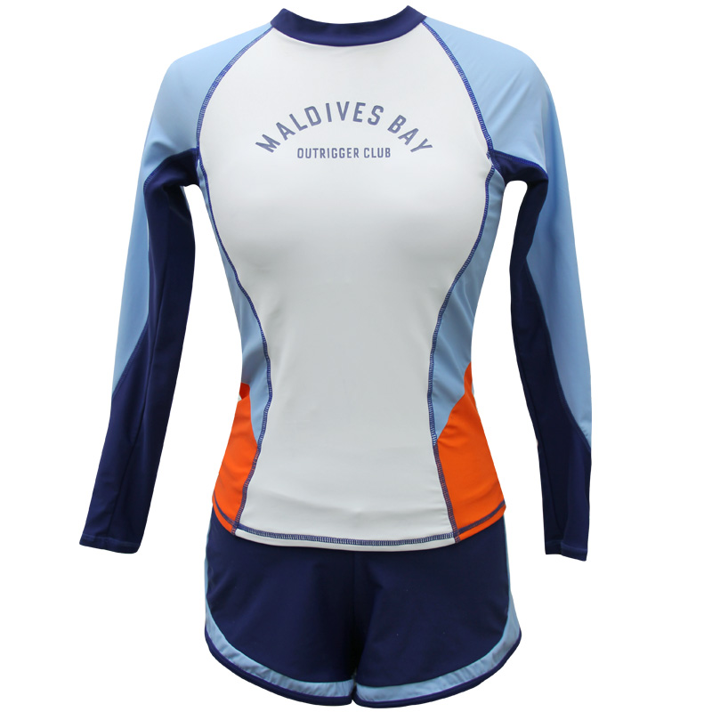 泳衣女分体式三件套温泉遮肚显瘦保守2021新款长袖韩ins学生泳装