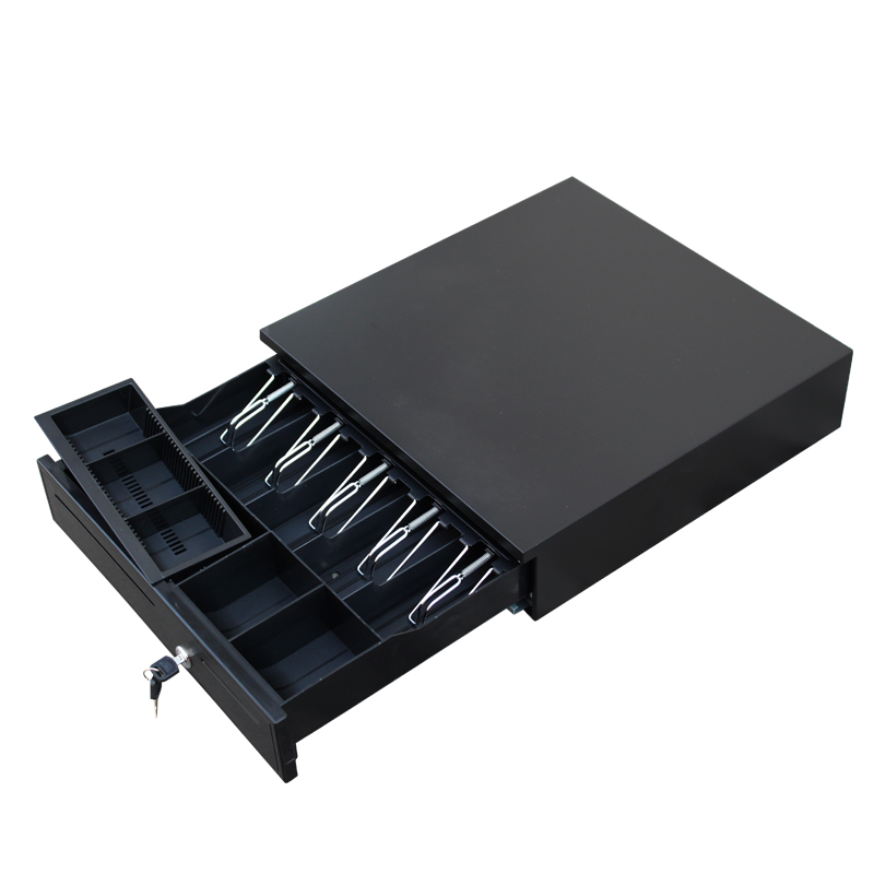 商捷高端五格三档 收银箱 钱箱 收款箱 钱箱 收款钱箱耐用