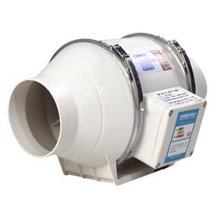 管道风机圆形斜流150轴流6寸换气扇卫生间厨房强劲抽风机直供