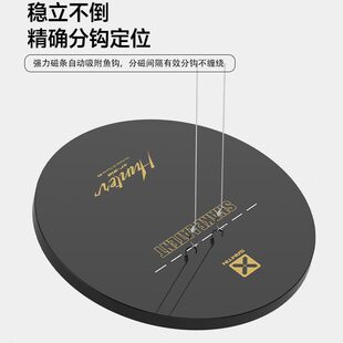 水拉饵盘开一钩散炮黑坑立钩分雷臣竞技浮189饵料野钓强磁饵线盒