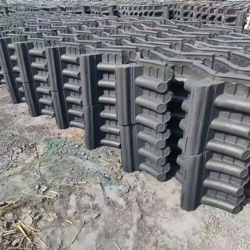 墙头帽水泥一g体围墙瓦帽中式围墙帽仿古墙头帽古建X墙头一体瓦帽