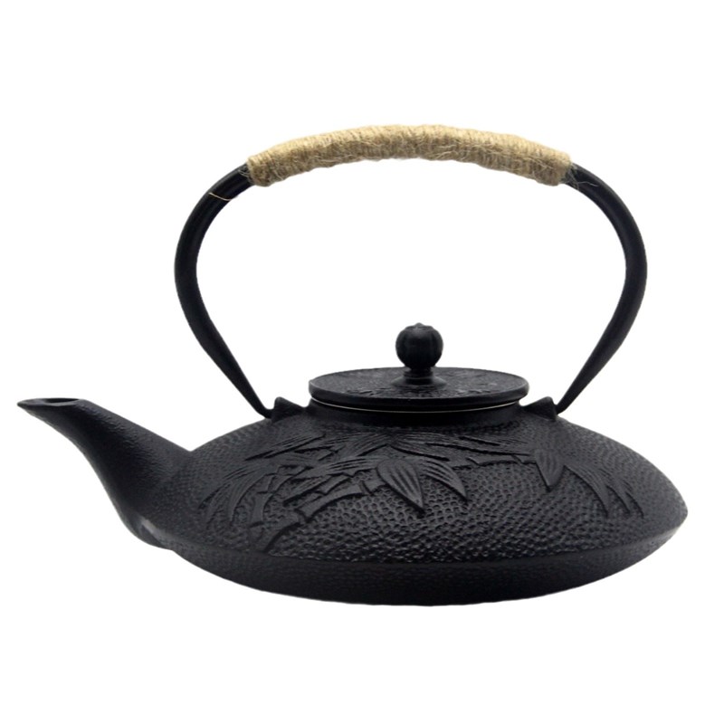 铁艺茶壶经典带过滤网日式煮水泡茶壶家用养生铸铁壶摆件装饰茶具