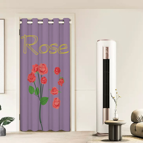 空调门帘客厅房间隔断帘推拉挡风卧室厕所帘子可移动遮挡帘挂帘