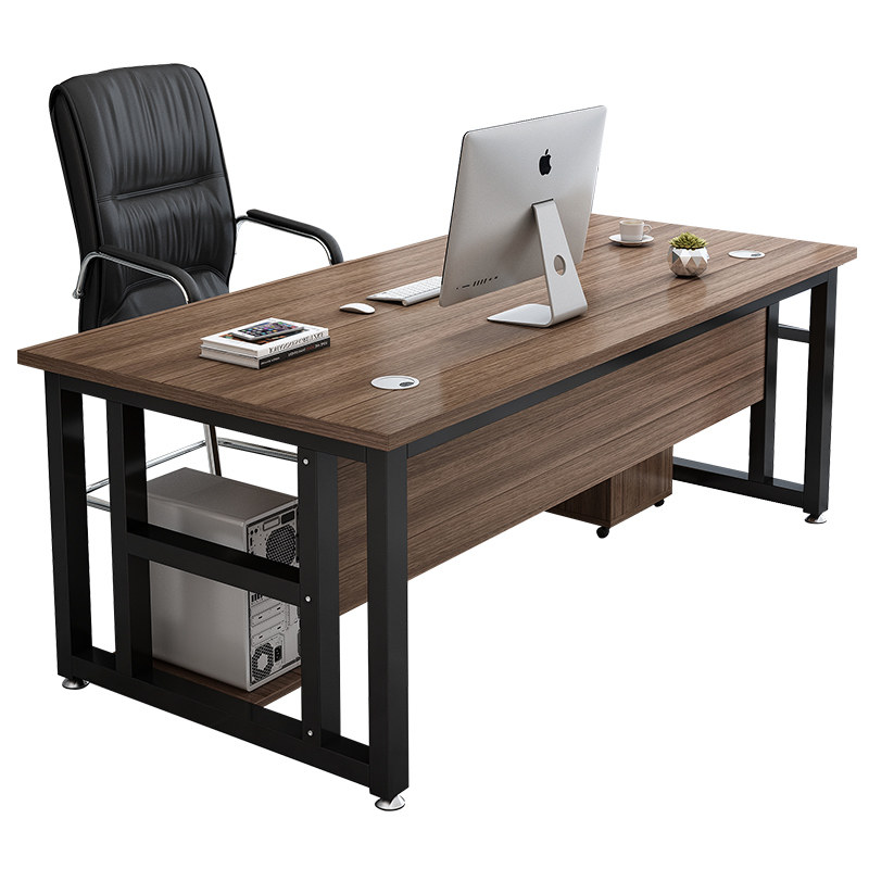 单人办公桌椅组合简约现代经理桌简易台式电脑桌办公室主管大桌子