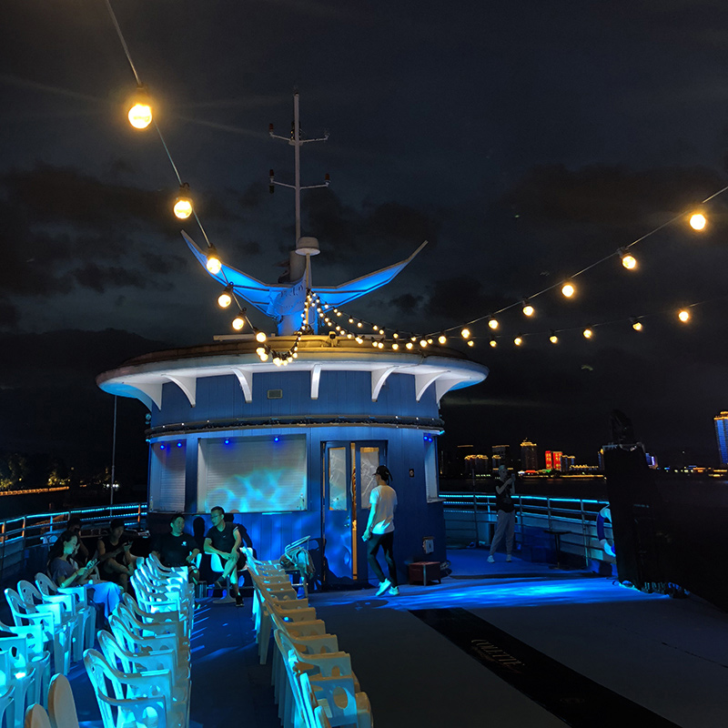 户外灯串led彩灯树灯阳台灯泡串灯室外店铺防水节日氛围灯光装饰