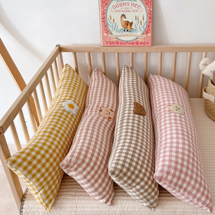 儿童床头靠垫靠枕长方形卡通可爱女生婴儿侧睡后背安抚靠枕ins风