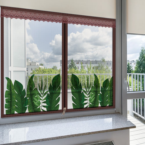 窗帘自装隐形家用防蚊纱窗纱网自粘式窗户门帘魔术贴沙窗磁吸定制