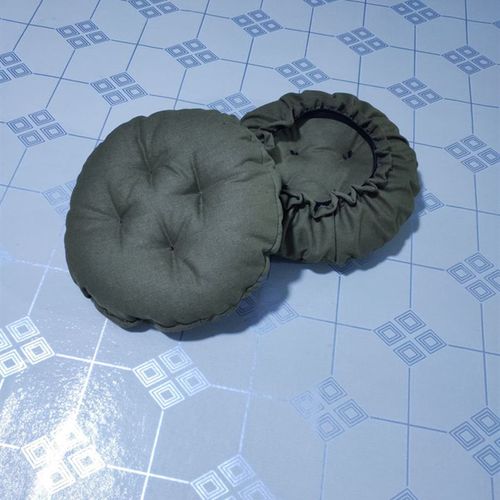 帆布圆形坐垫套 棉花p软加厚蒲团垫吧台椅圆柱实木圆凳子椅垫套罩