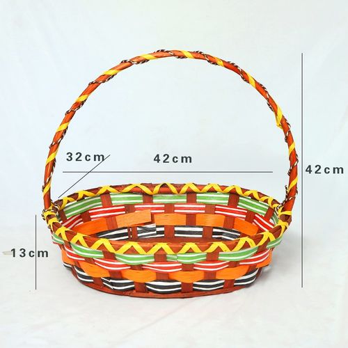 水果篮藤编节日礼品篮手提篮果篮柳编篮花篮送礼鸡蛋篮采摘