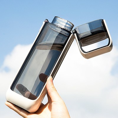 米伽罗水杯女生扁平方型扁形长方形水壶户外便携高颜值米迦罗南舟