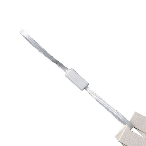 高端吊牌双插丝带吊绳定做现货服装挂绳手穿绳标签白色吊粒定制