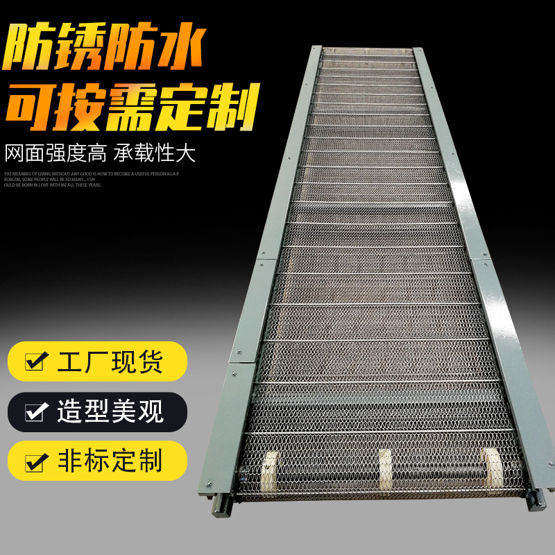 加工食品流水线输送机 果蔬网带输送机 网链网带传送机运行平稳